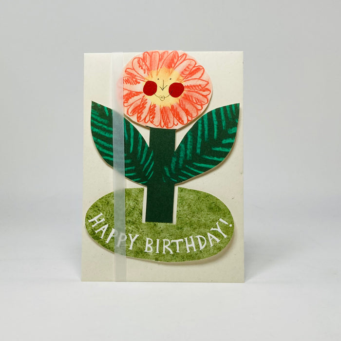 Happy Birthday Flower Stand-Up Card - Hadley Card