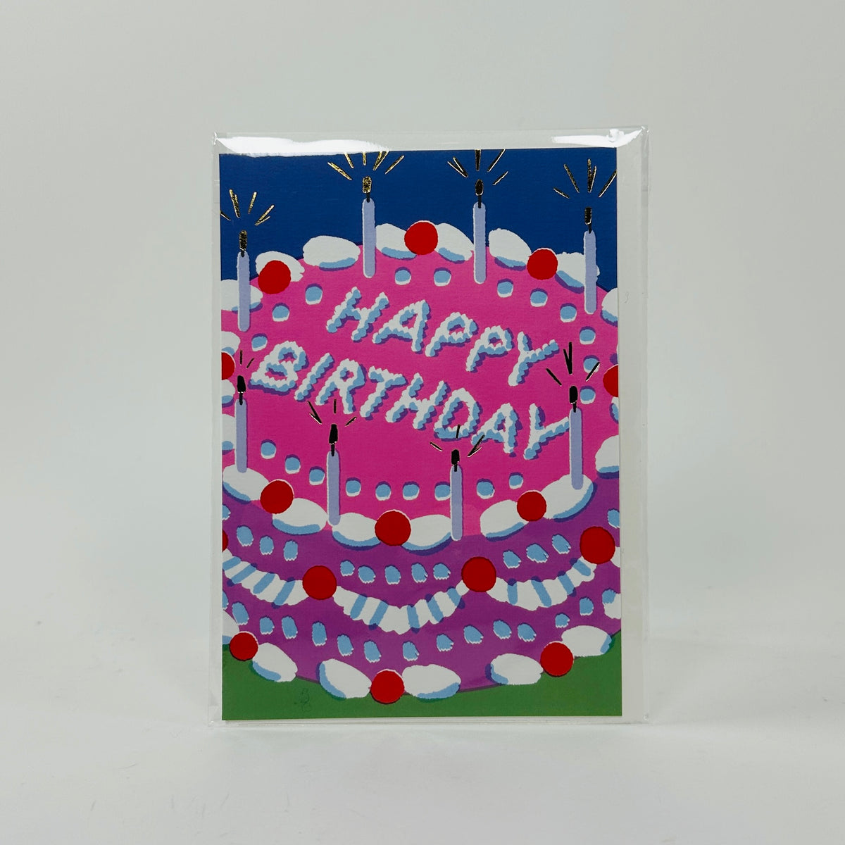 Happy Birthday Icing Cake  - Wrap Card