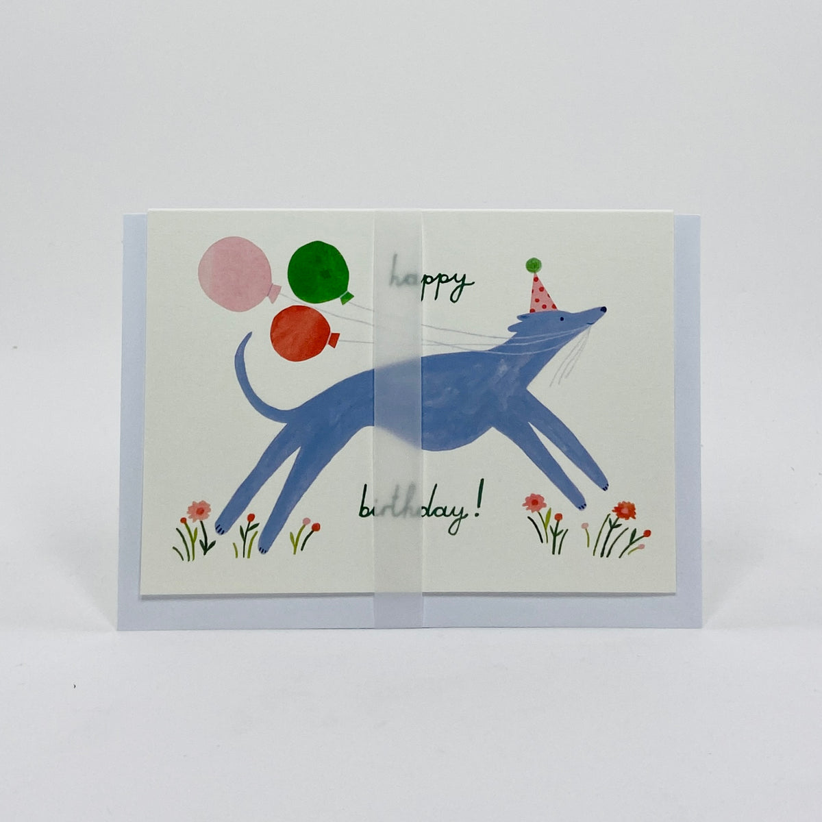 Happy Birthday Long Dog - Holsen Studio Card