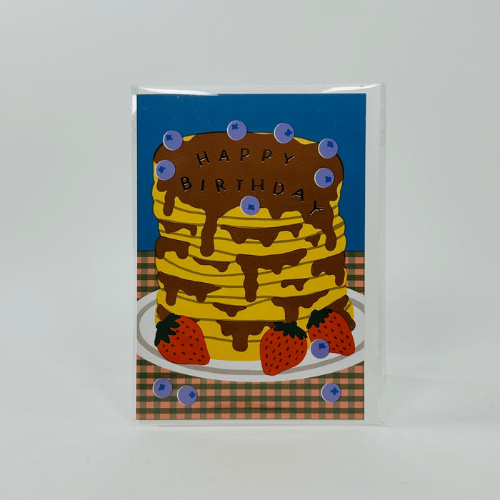 Happy Birthday Pancakes - Wrap Card