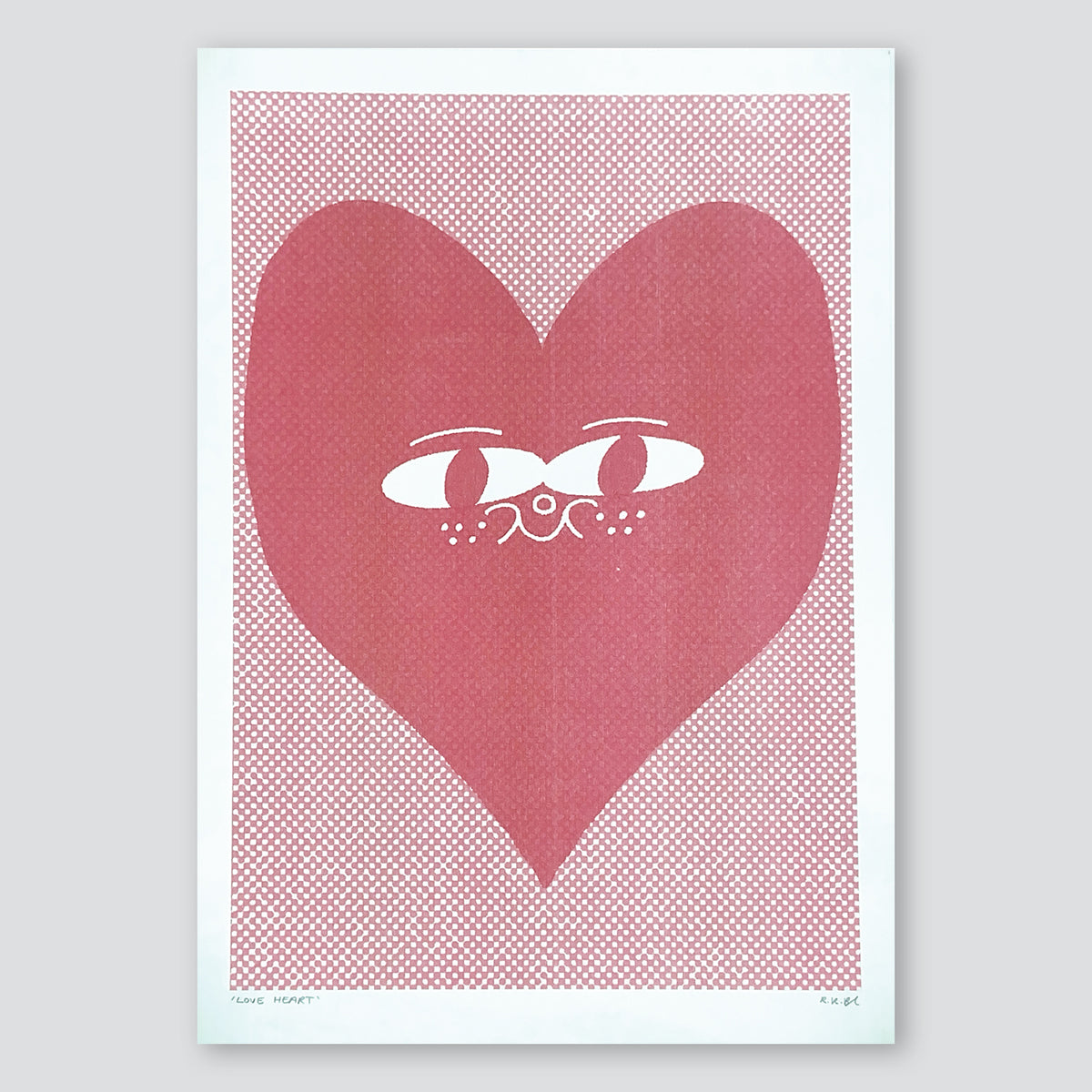 Red Heart A3 Print - Rebecca Buchanan