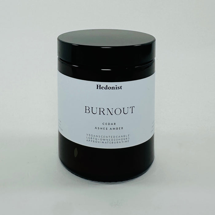 Hedonist Burn Out Candle - Ashes, Cedar & Amber