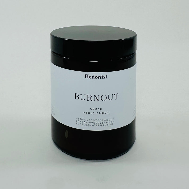 Hedonist Burn Out Candle - Ashes, Cedar & Amber