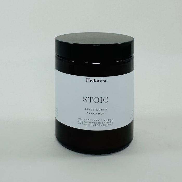Hedonist Stoic Candle - Apple, Amber, Bergamot