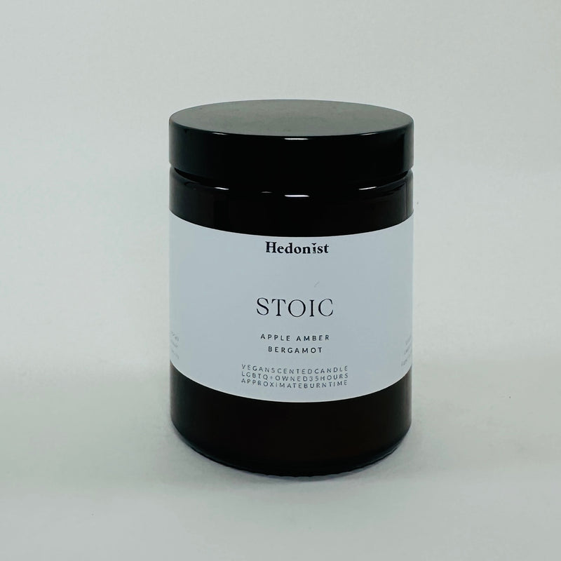 Hedonist Stoic Candle - Apple, Amber, Bergamot