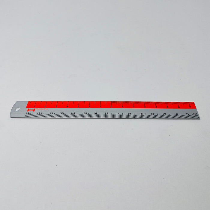 Hightide Aluminium 15cm Ruler - Red