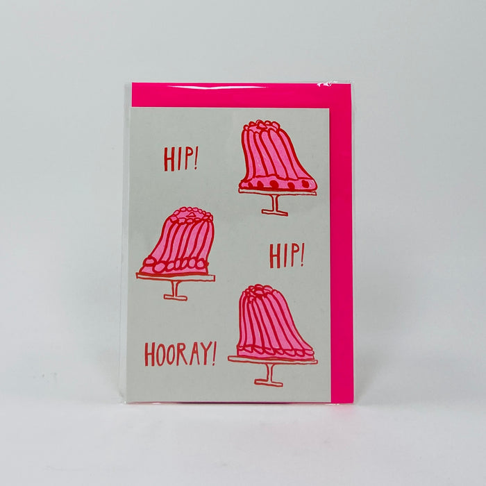 Hip Hip Jelly  - Hot Pink Press Card