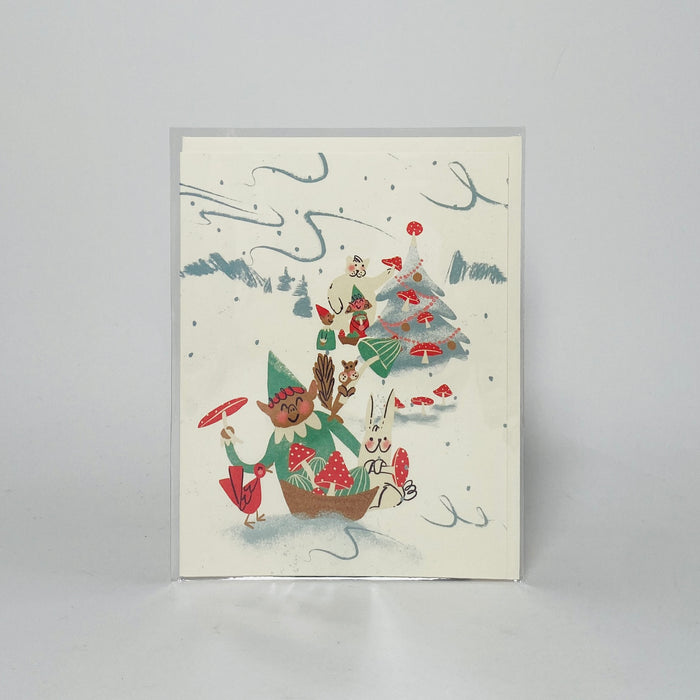 Holiday Critters - Red Cap Card