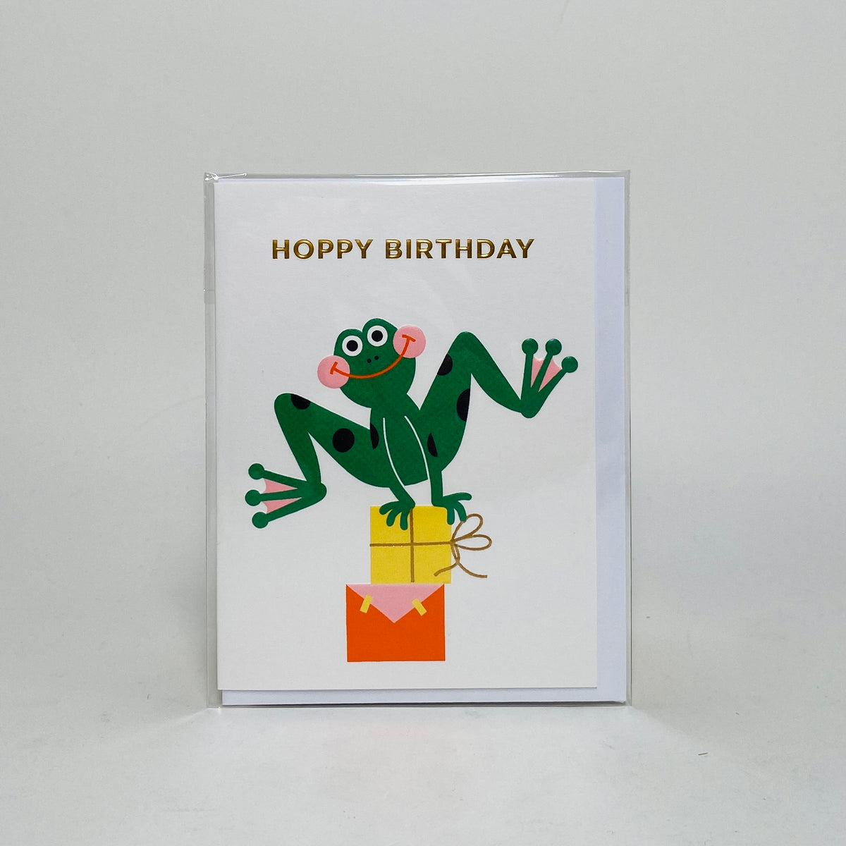 Hoppy Frog Mini Birthday Card Lagom Design Card UNITOM
