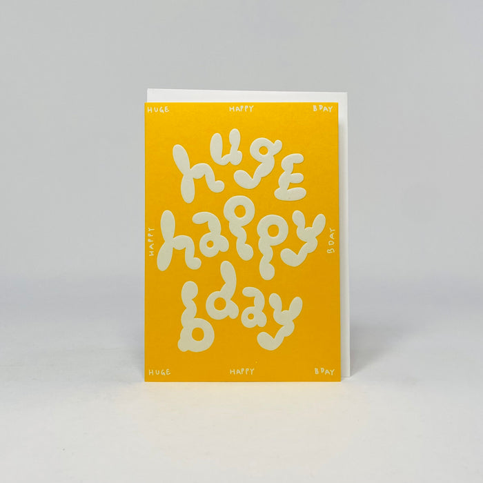 Huge Happy Birthday - Wrap Card