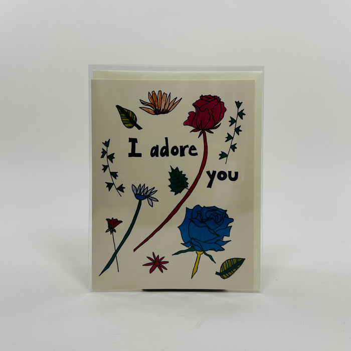 I Adore You - Red Cap Card