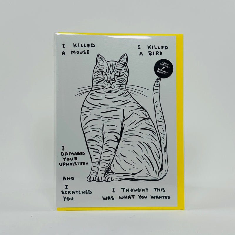 I Killed A Mouse - David Shrigley Card