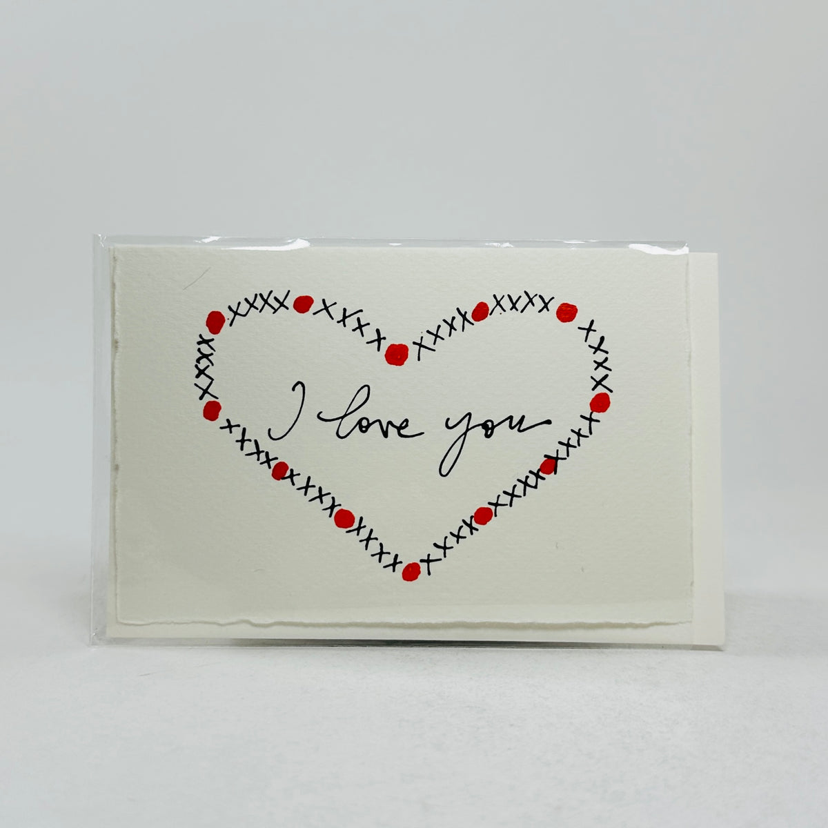 I Love You Heart - Scribble And Daub Card