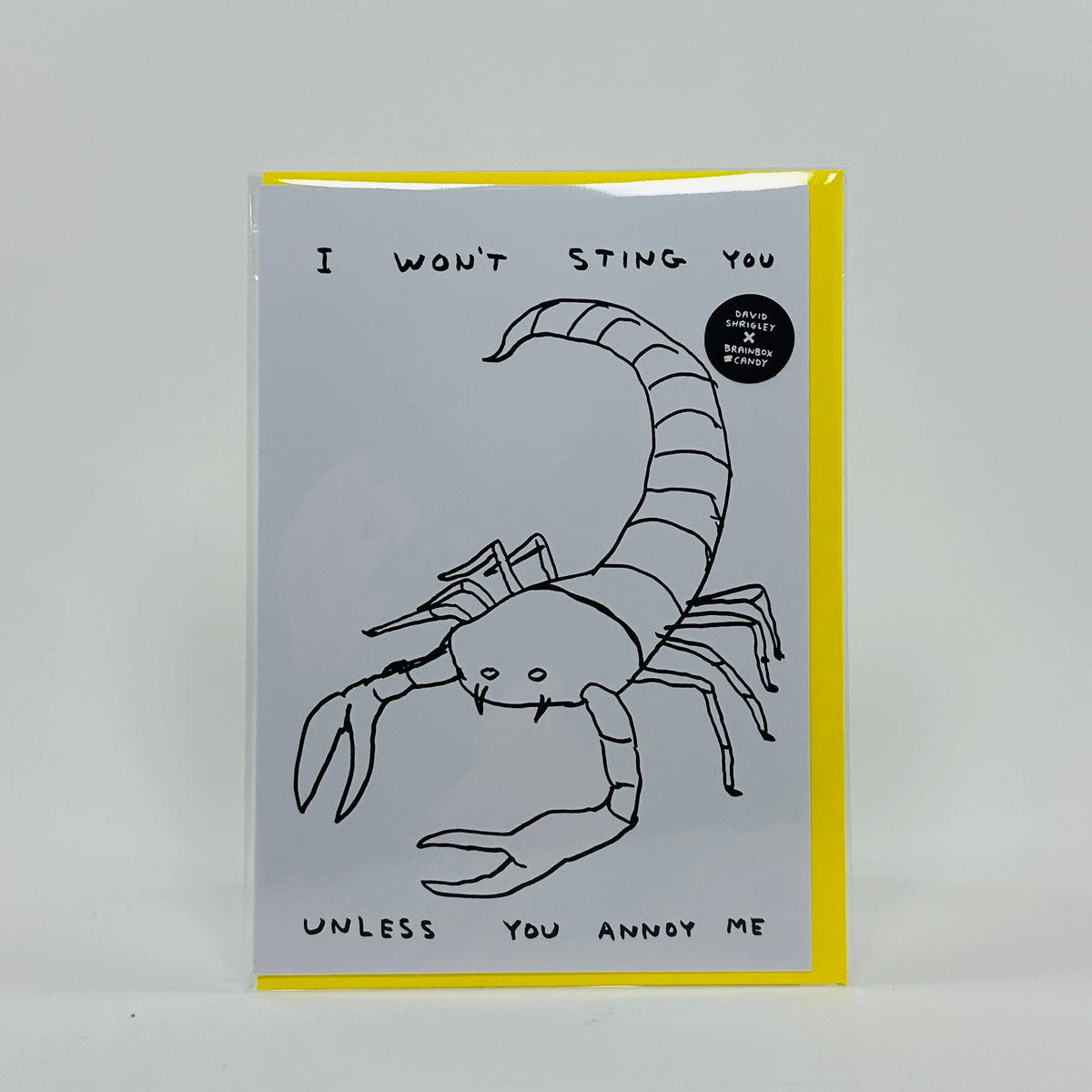 I Won't Sting You - David Shrigley Card