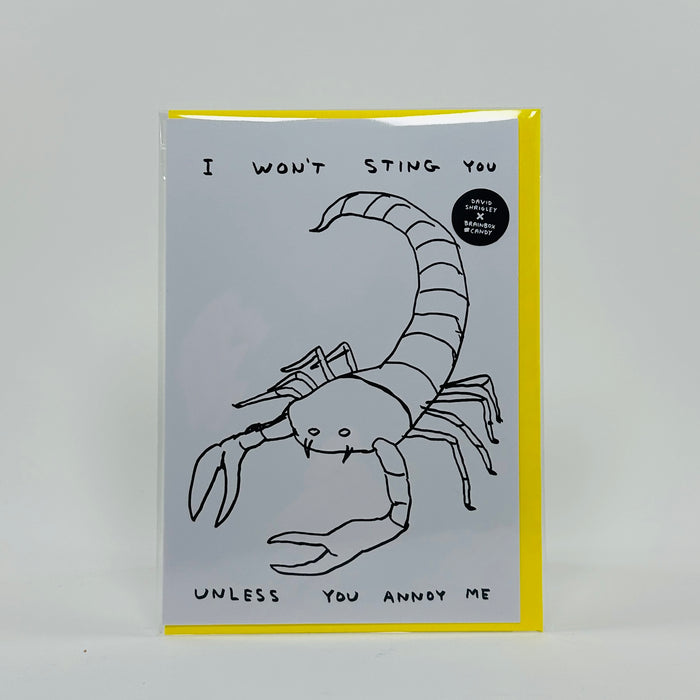 I Won't Sting You - David Shrigley Card