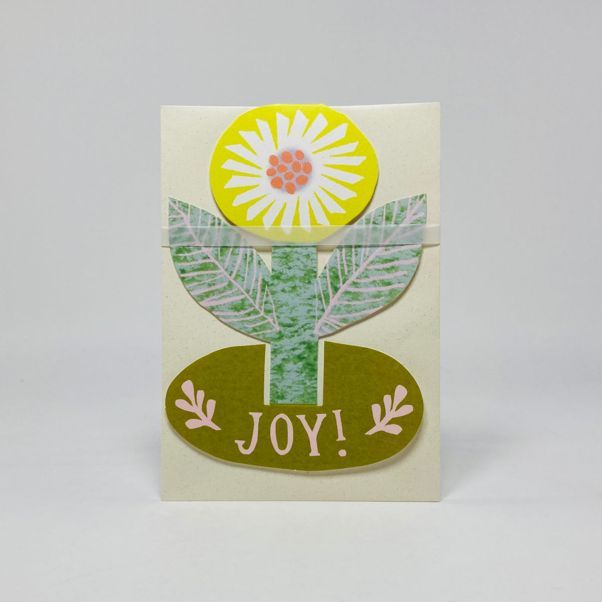 Joy Flower Stand-Up Card - Hadley Card