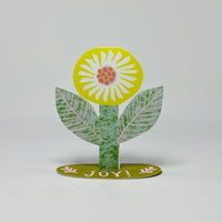 Joy Flower Stand-Up Card - Hadley Card