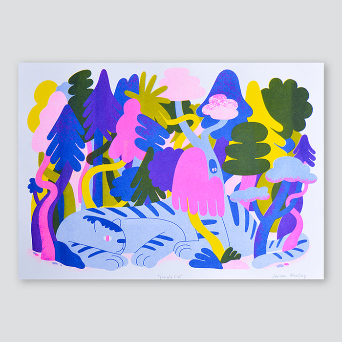 Jungle Cat A3 Print - Lauren Morsley