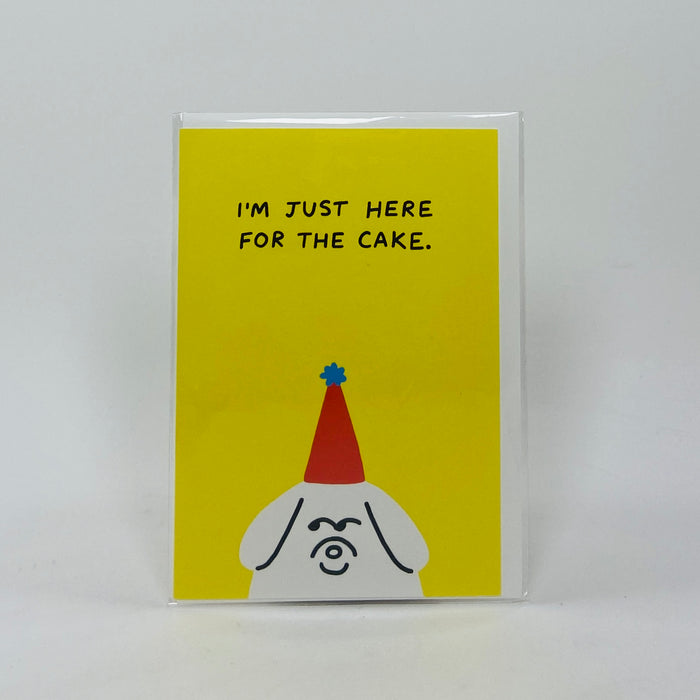 Just Here for the Cake - Wrap Card
