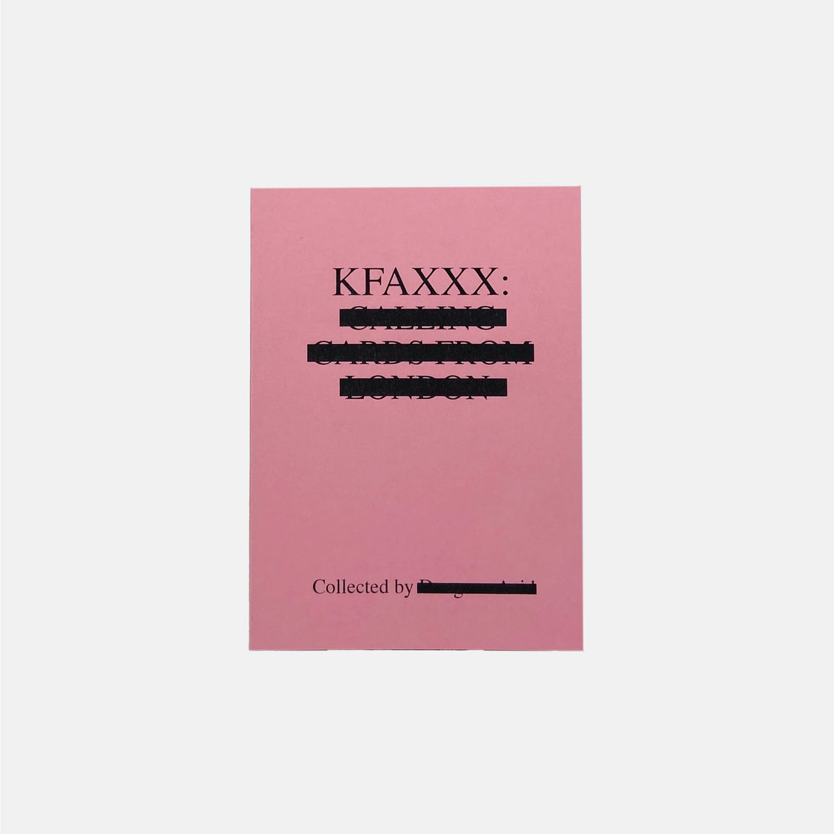 KFAXXX - Calling Cards From London