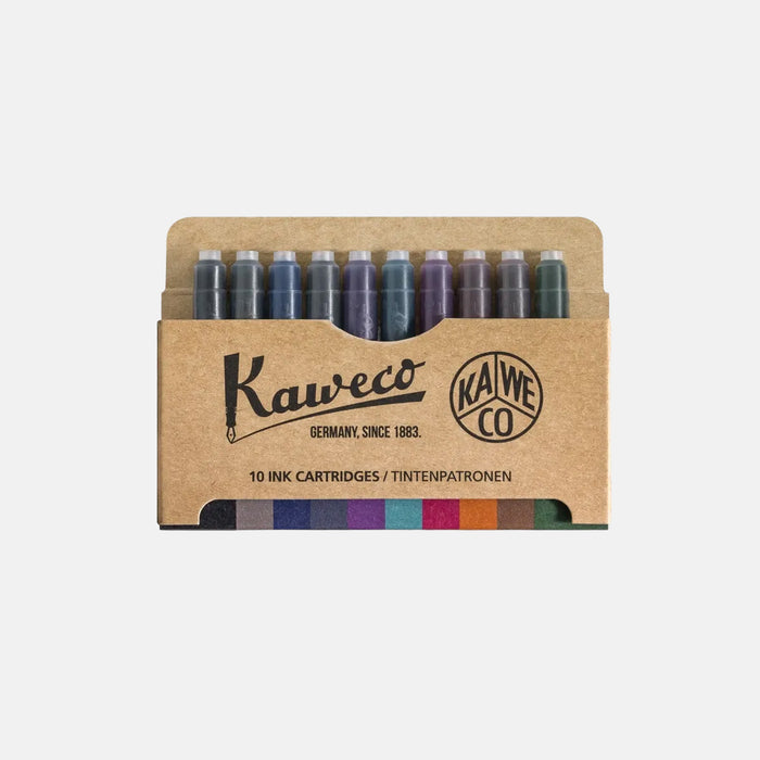 Kaweco Fountain Pen Ink Cartridges - 10 Pack Colour Mix