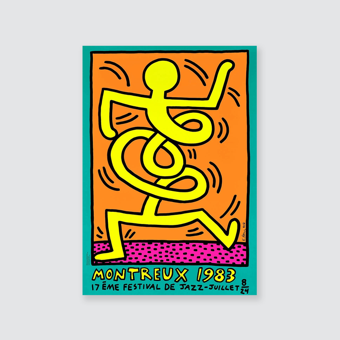 Keith Haring - Montreux Jazz Festival, 1983 - Green