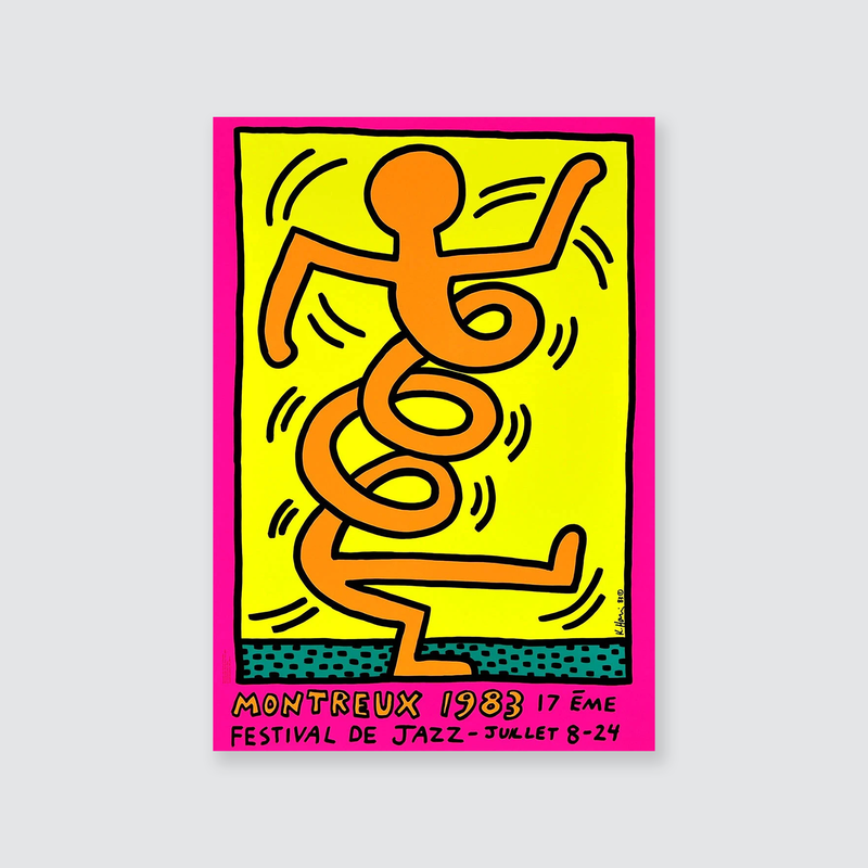 Keith Haring - Montreux Jazz Festival, 1983 - Pink