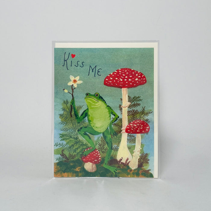 Kiss Me - Red Cap Card