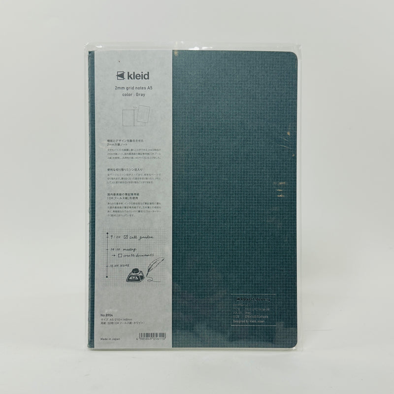 Kleid 2mm Grid Notebook A5 - Grey