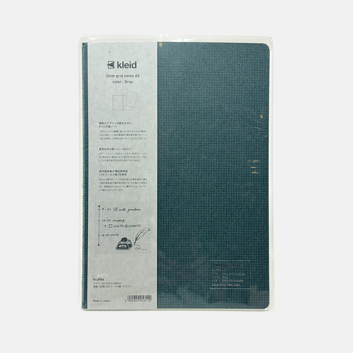Kleid 2mm Grid Notebook A5 - Grey