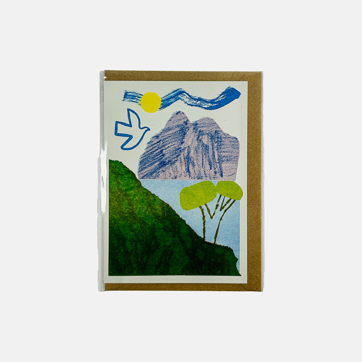 Lake, Mountain, Bird - Lizzie Lomax Card