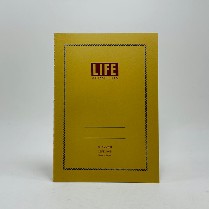 Life Vermilion N66 Notebook B6 Grid