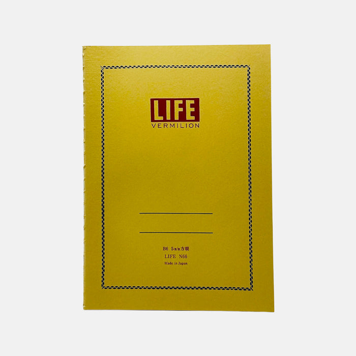 Life Vermilion N66 Notebook B6 Grid