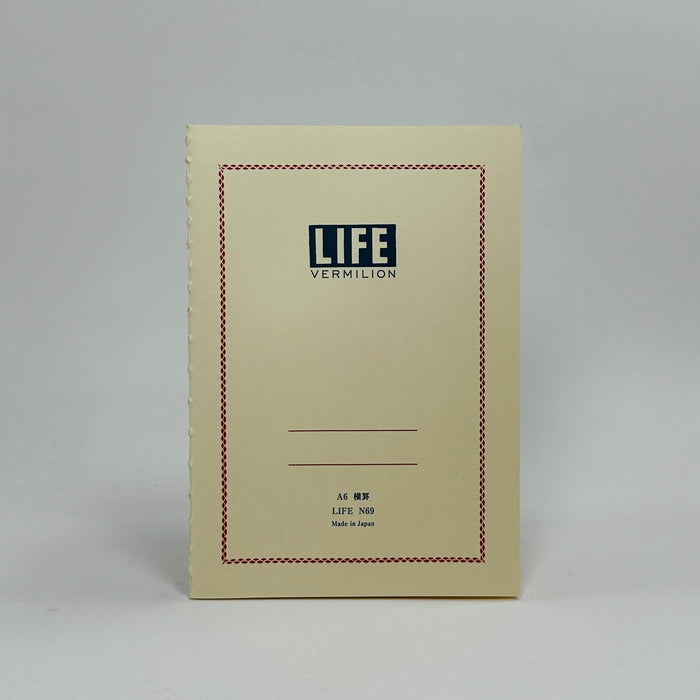 Life Vermilion N69 Notebook A6 Lined