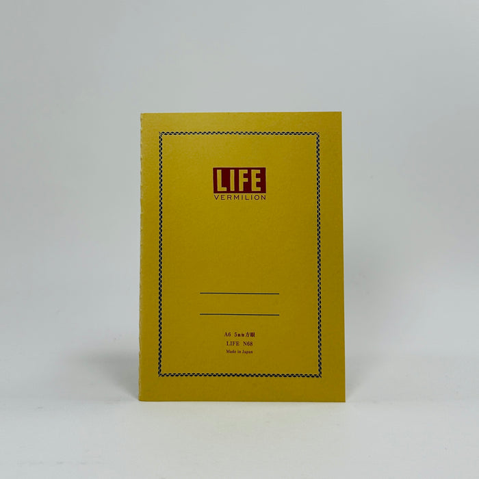 Life Vermillion N68 Notebook A6 Grid