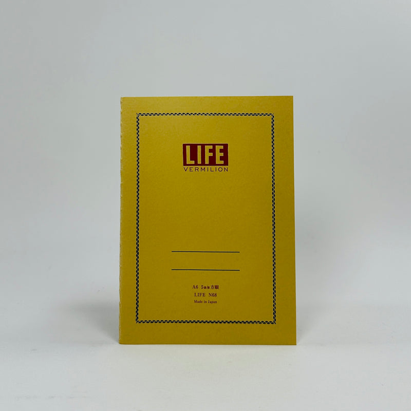 Life Vermillion N68 Notebook A6 Grid