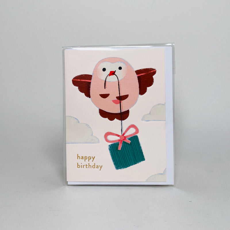 Little Owl Mini Birthday Card - Lagom Design Card