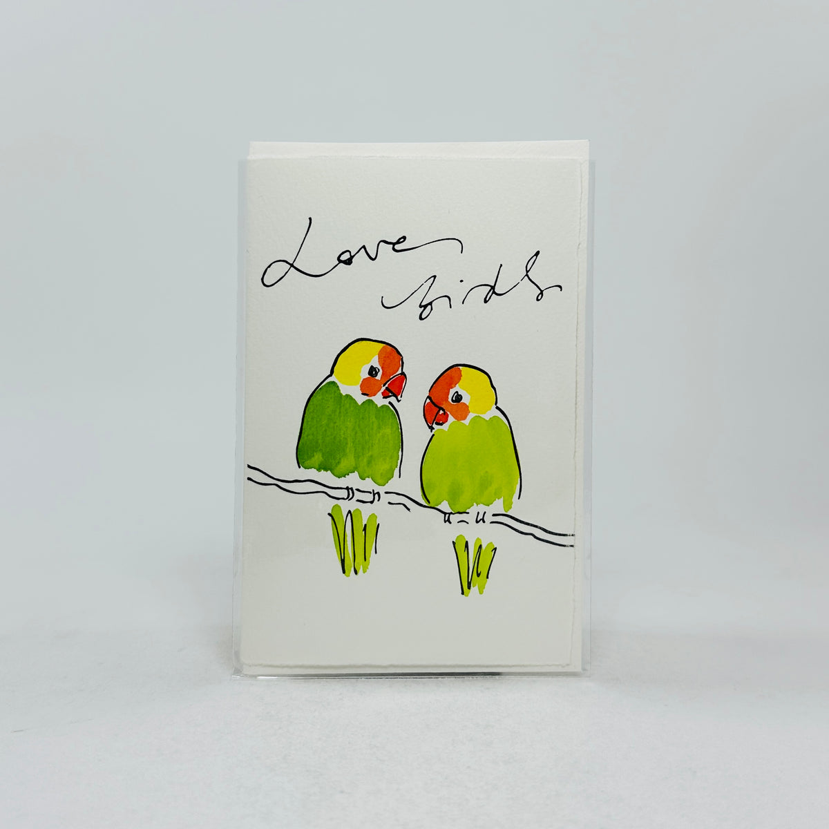 Love Birds - Scribble And Daub Card