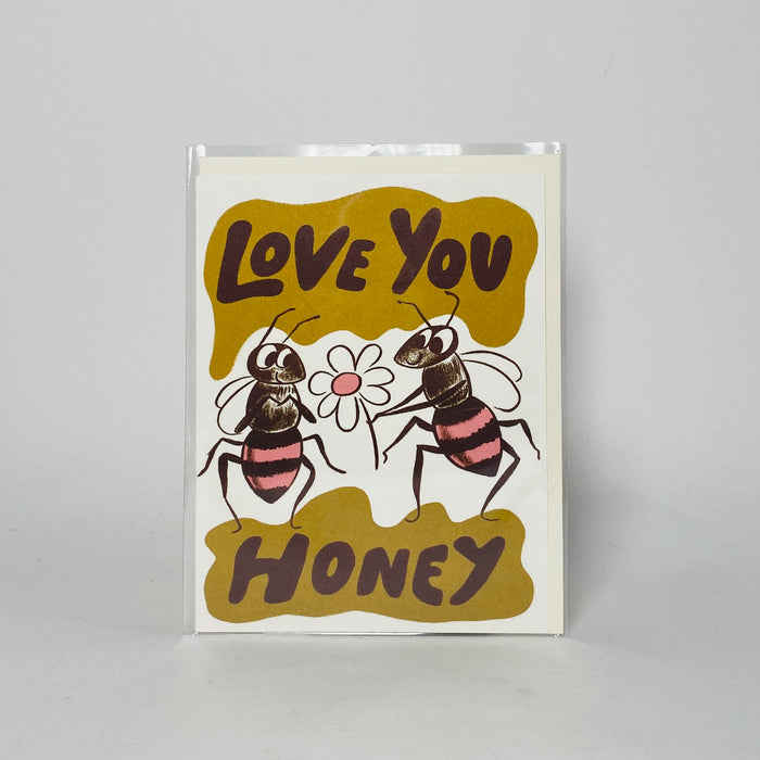 Love You Honey - Red Cap Card