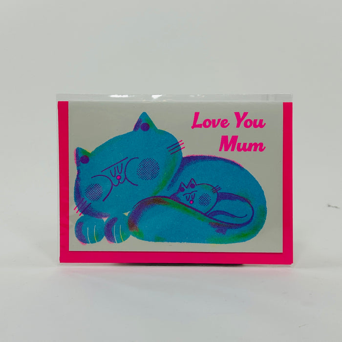 Love You Mum Cat - Rebecca Buchanan Card