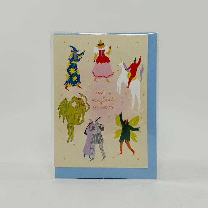 Magical Birthday - Little Black Cat Card