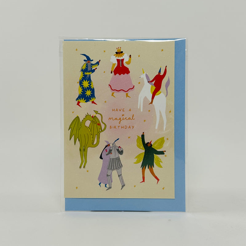 Magical Birthday - Little Black Cat Card