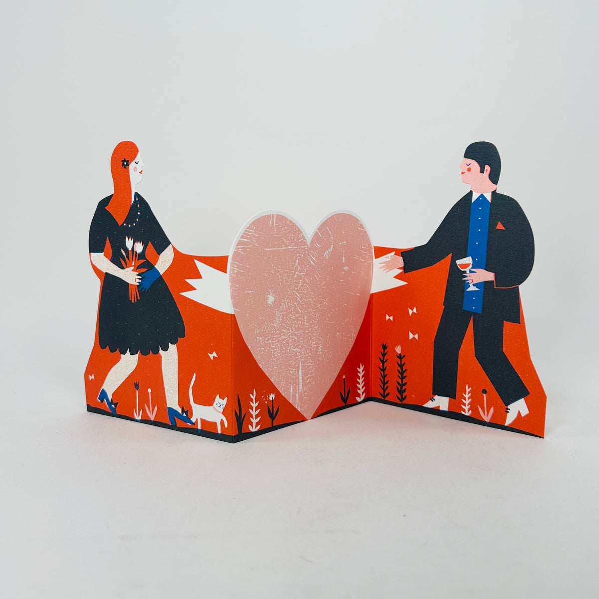 Man And Woman - The Printed Peanut Card