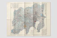 Map of the Surroundings of Tōkyō and Mount Fuji (1842)