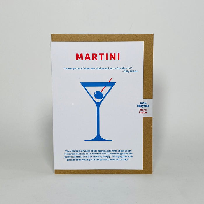 Martini Cocktail - Crispin Finn Card