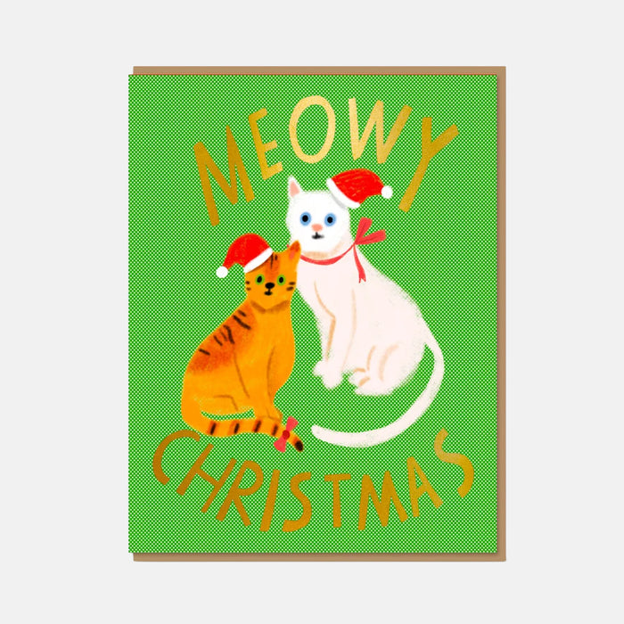 Meowy Christmas - 1973 x Carolyn Suzuki Christmas Card