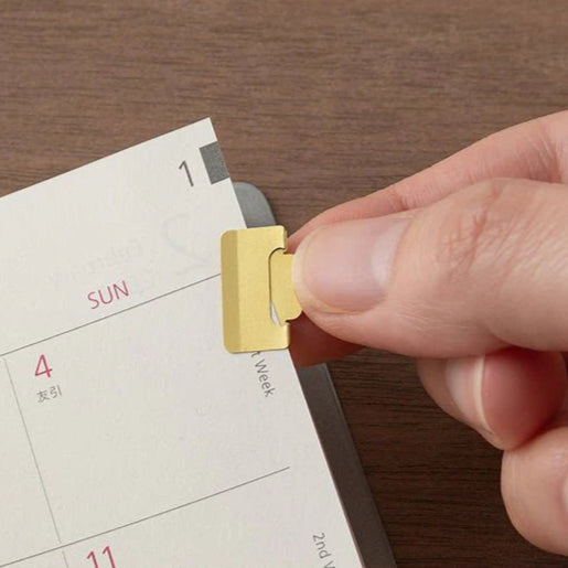 Midori Chiratto Brass Index Clips - Small