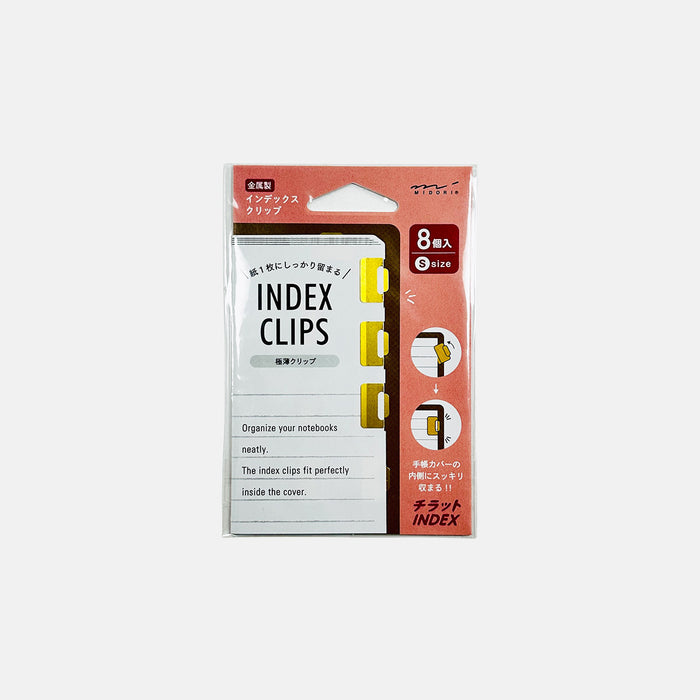 Midori Chiratto Brass Index Clips - Small