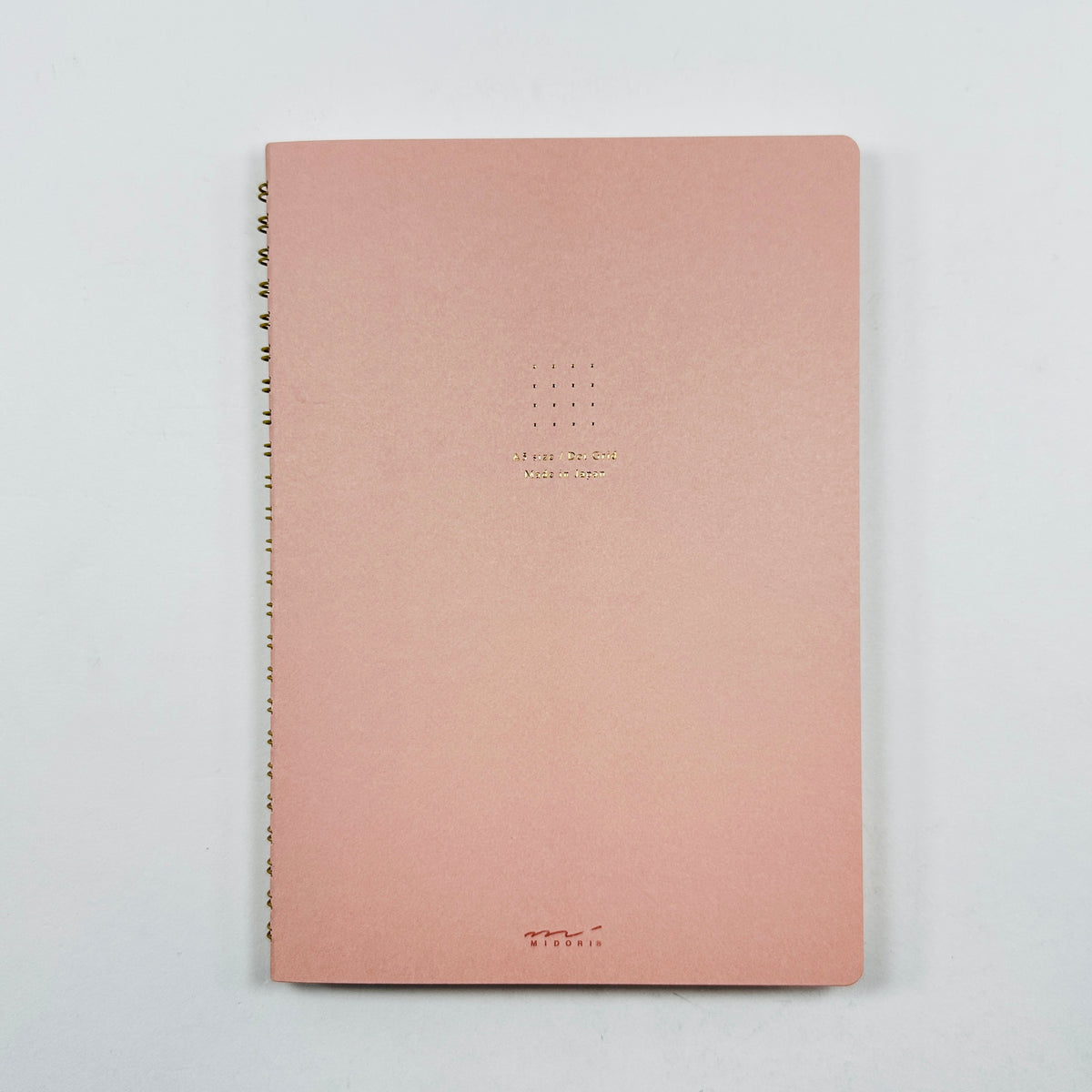 Midori Ring Notebook A5 - Pink Dot Grid
