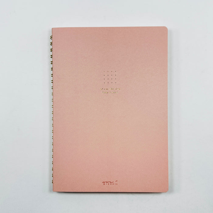 Midori Ring Notebook A5 - Pink Dot Grid